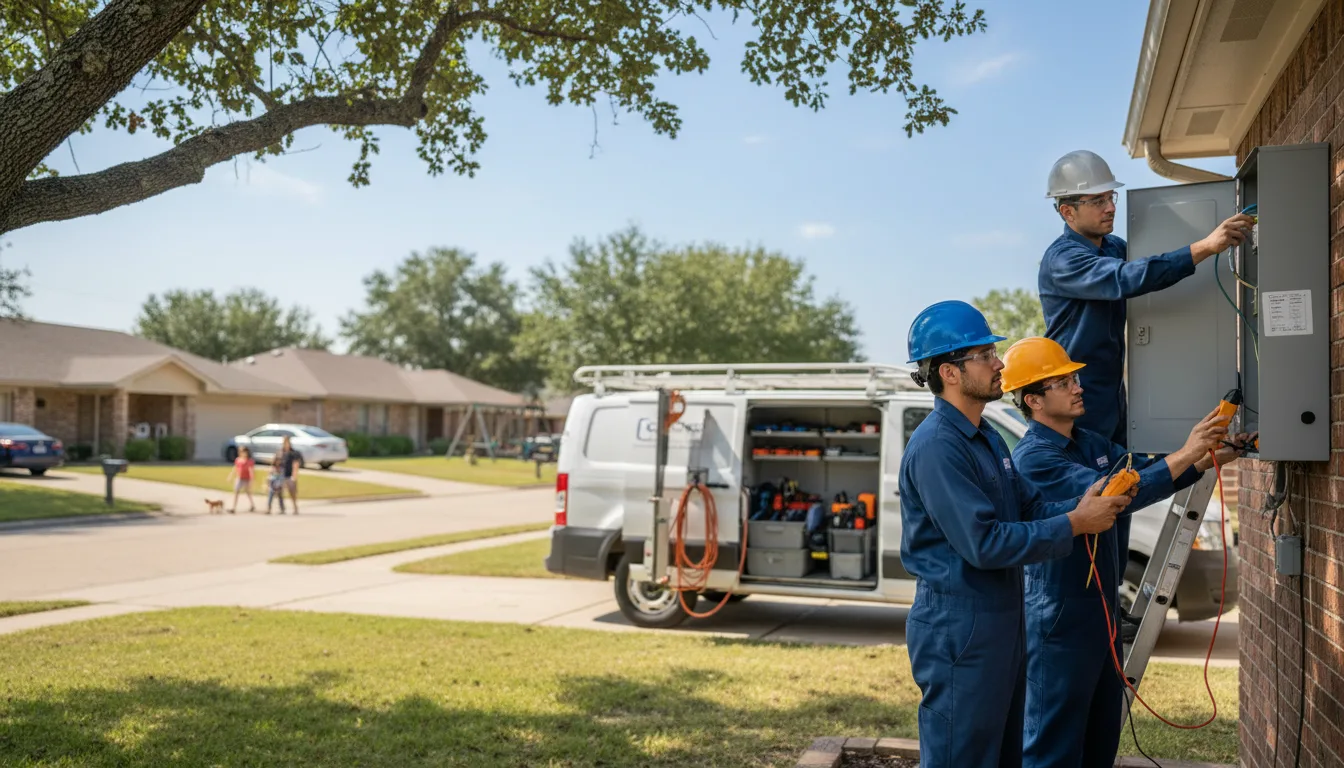 Certified electrician providing emergency electrical services in Kensett, AR